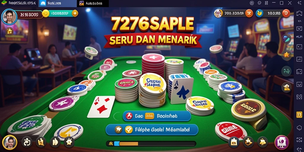 Tampilan gameplay seru di 7276SLOTS saat bermain Gaple.