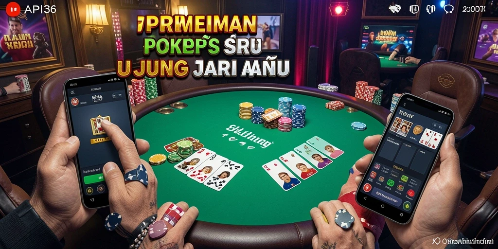 Tampilan gameplay seru dari API36 yang menampilkan suasana poker yang mendebarkan.