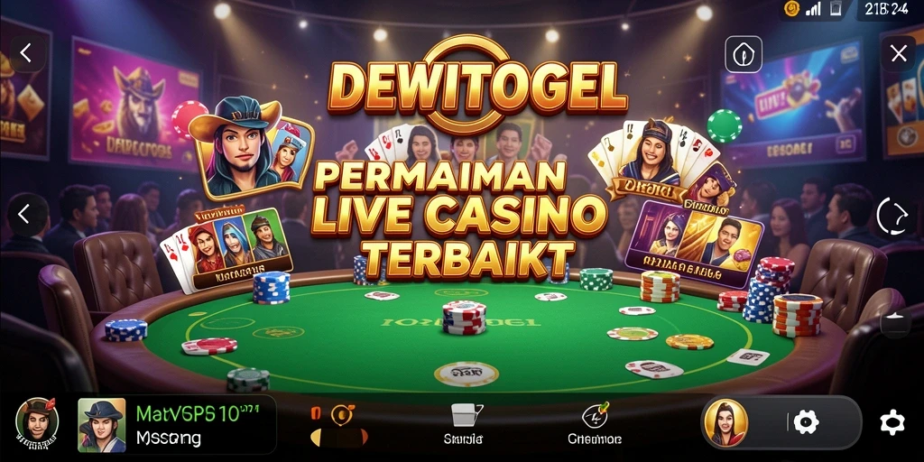 Gameplay Live Casino yang mendebarkan di DEWITOGEL.