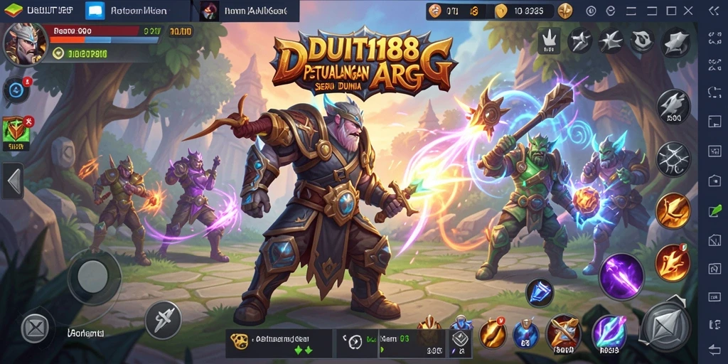 Tampilan gameplay menegangkan dari DUIT188 dengan aksi pertarungan seru.
