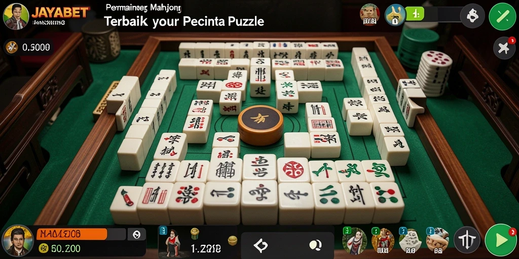 Screenshot JAYABET menampilkan gameplay Mahjong yang seru dan menantang.