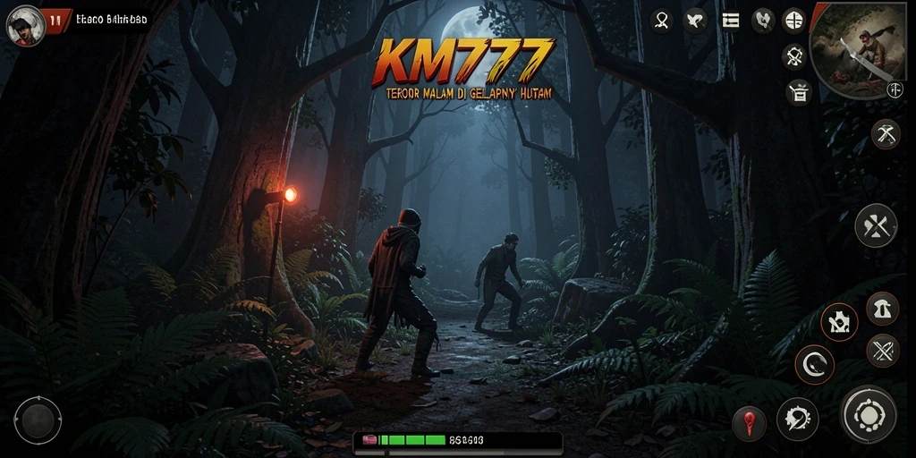 Tampilan gameplay KM777 dengan suasana Horror yang mencekam.