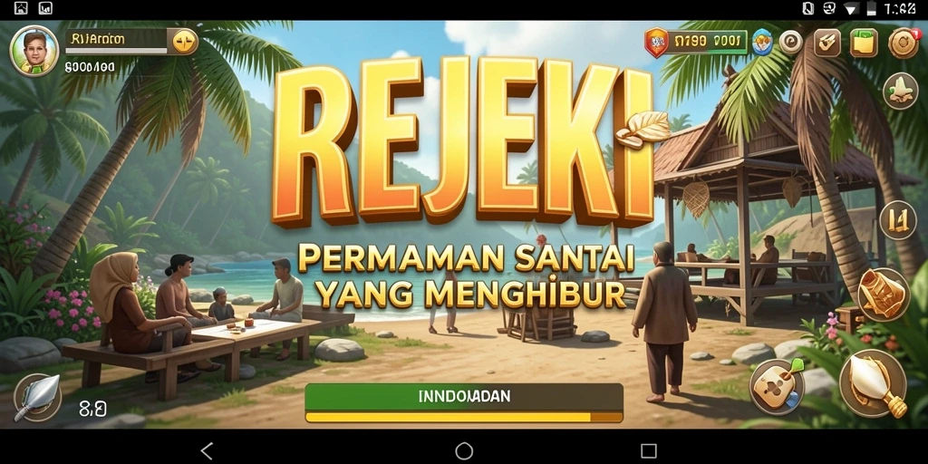 Tampilan gameplay menarik dari REJEKI yang penuh warna